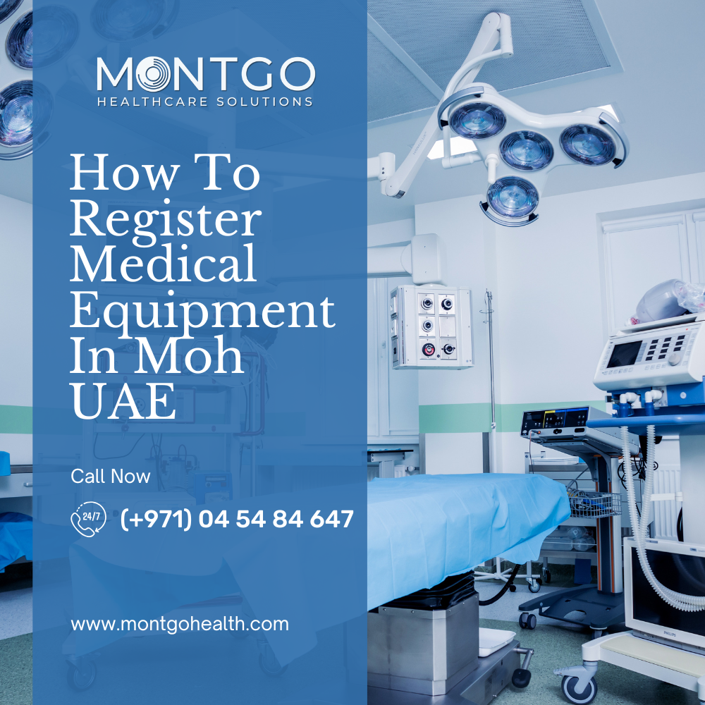 how to register medical equipment in moh uae